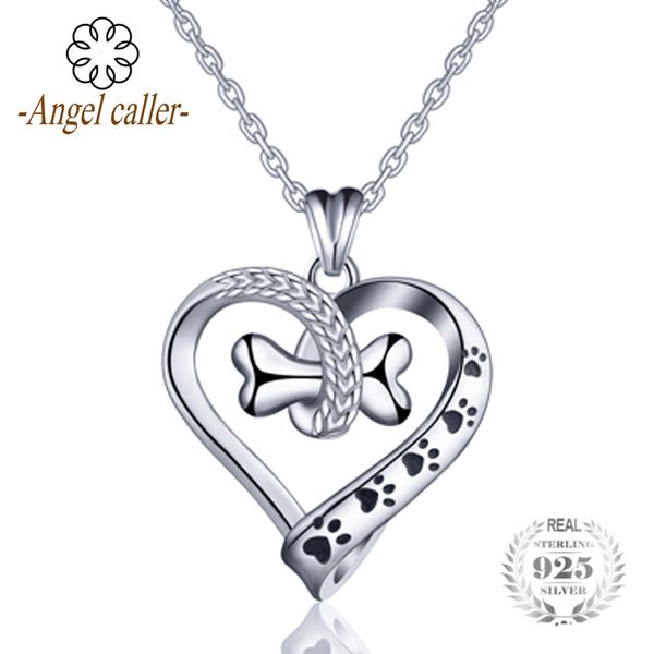 angel caller 925 sterling silver lovely dog and cat footprint necklace bone heart pendant necklaces women fine jewelry cyd105
angel caller 925 sterling silver lovely dog and cat footprint necklace bone heart pendant necklaces women fine jewelry cyd105