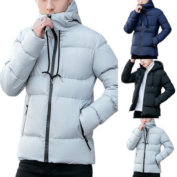 man parkas male warm casual hooded parka winter coats zipper slim men thick jacket men brand winter down jacket clothing, Black
man parkas male warm casual hooded parka winter coats zipper slim men thick jacket men brand winter down jacket clothing, Black