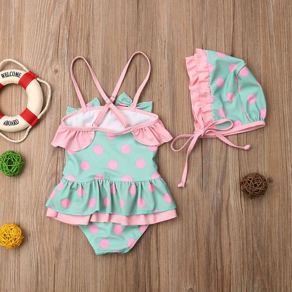 toddler baby kids girls polka dots hat swimsuits clothes sleeveless bowknot ruffles cross strap swimming swimwear bathing 1-6t
toddler baby kids girls polka dots hat swimsuits clothes sleeveless bowknot ruffles cross strap swimming swimwear bathing 1-6t