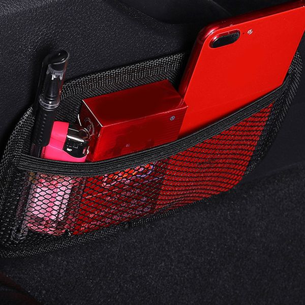 universal car vehicle mesh net storage bag phone holder pouch organizers black car storage accessories
universal car vehicle mesh net storage bag phone holder pouch organizers black car storage accessories