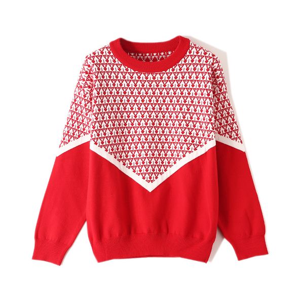 2020 new fashion jacquard women sweaters female red round neck pullover designer sweater long sleeve plaid wholesale size s-l, White;black
2020 new fashion jacquard women sweaters female red round neck pullover designer sweater long sleeve plaid wholesale size s-l, White;black