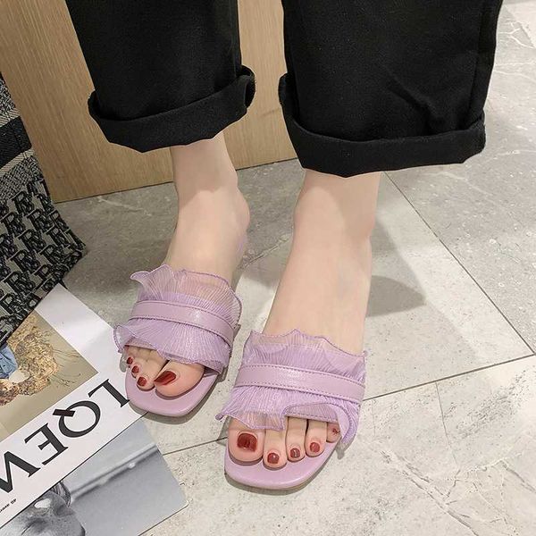 slippers lace ruffles women low heel slides summer multicolor open toe outdoor sweet seaside beach 2021, Black
slippers lace ruffles women low heel slides summer multicolor open toe outdoor sweet seaside beach 2021, Black