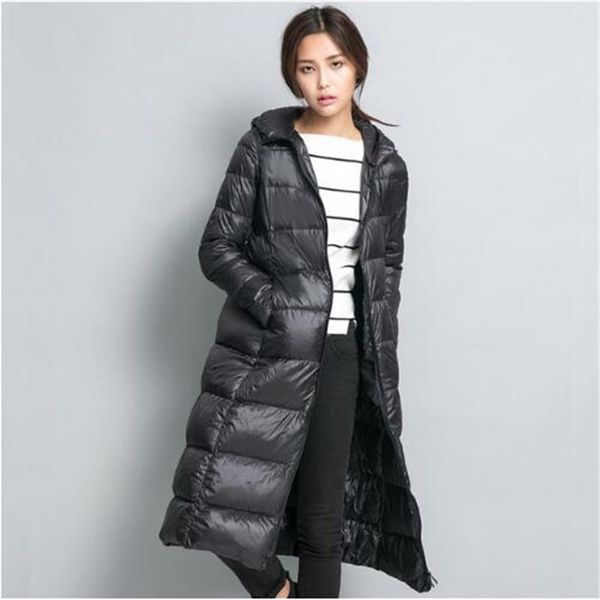 2016 long women winter down jacket women's parka ultra light weight 90% duck down coat female outerwear, Black
2016 long women winter down jacket women's parka ultra light weight 90% duck down coat female outerwear, Black
