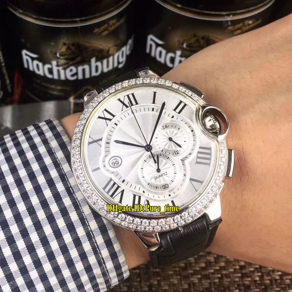 новый 42 мм w6920078 белый циферблат miyota кварцевые chronogrpah мужские часы секундомер безель с бриллиантами кожаный ремешок мужские часы, Slivery;brown
новый 42 мм w6920078 белый циферблат miyota кварцевые chronogrpah мужские часы секундомер безель с бриллиантами кожаный ремешок мужские часы, Slivery;brown