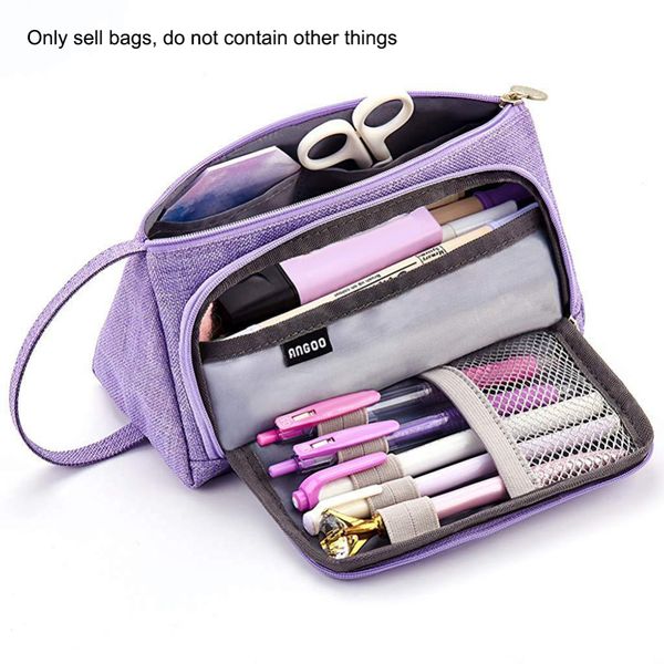 large capacity penpencil case bag pen holder canvas storage pouch marker stationery bag for high school office university adult
large capacity penpencil case bag pen holder canvas storage pouch marker stationery bag for high school office university adult