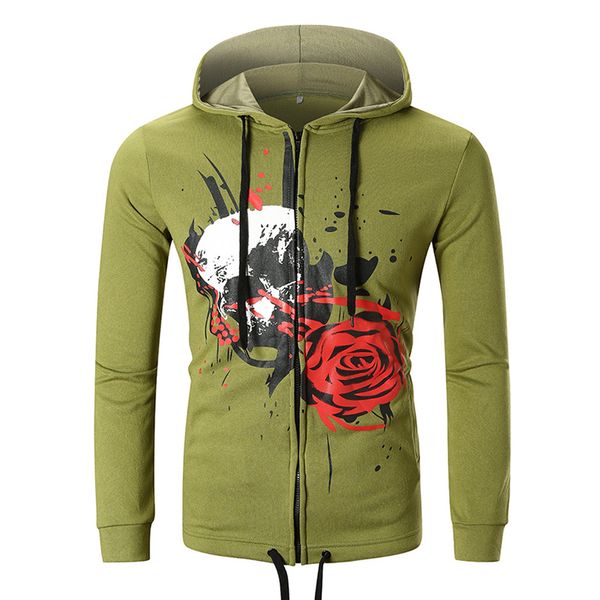 chamsgend men's fashion blood color rose print long-sleeved hooded sweater loose casual zipper sweatshirt sports training couple, White;black
chamsgend men's fashion blood color rose print long-sleeved hooded sweater loose casual zipper sweatshirt sports training couple, White;black