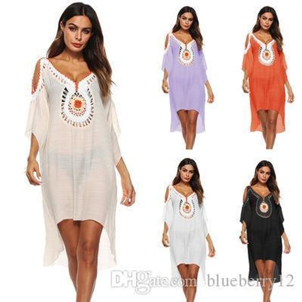bohemian boho dress summer embroidery women batwings sleeve beach dress v-neck loose summer asymmetrical dress size, Black;gray
bohemian boho dress summer embroidery women batwings sleeve beach dress v-neck loose summer asymmetrical dress size, Black;gray