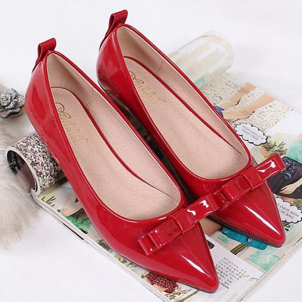 women patent leather pointed toe flats bow boat shoes breathable office loafers ladies slip on shallow comfortable single shoes, Black
women patent leather pointed toe flats bow boat shoes breathable office loafers ladies slip on shallow comfortable single shoes, Black