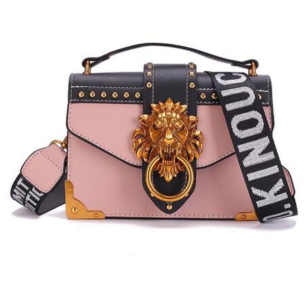 Fashion metal lion head mini square bag Messenger bag clutch bag designer wallet handbag
Fashion metal lion head mini square bag Messenger bag clutch bag designer wallet handbag