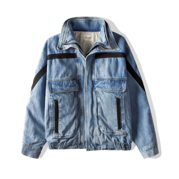 19ss fog 6th mens jackets high street fashion coat washed tooling windbreaker denim jacket, Black;brown
19ss fog 6th mens jackets high street fashion coat washed tooling windbreaker denim jacket, Black;brown