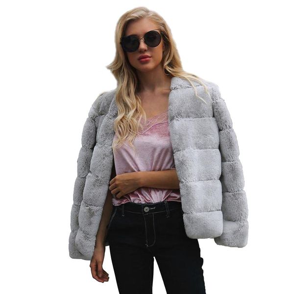 women's fur & faux l-3xl mink coats women 2021 winter fashion pink coat elegant thick warm outerwear fake jacket chaquetas mujer, Black
women's fur & faux l-3xl mink coats women 2021 winter fashion pink coat elegant thick warm outerwear fake jacket chaquetas mujer, Black