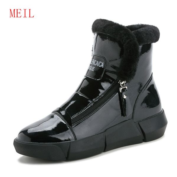 ladies snowboots cotton shoes woman warm waterproof boots women winter boots flat ankle for women botas plataforma mujer, Black
ladies snowboots cotton shoes woman warm waterproof boots women winter boots flat ankle for women botas plataforma mujer, Black