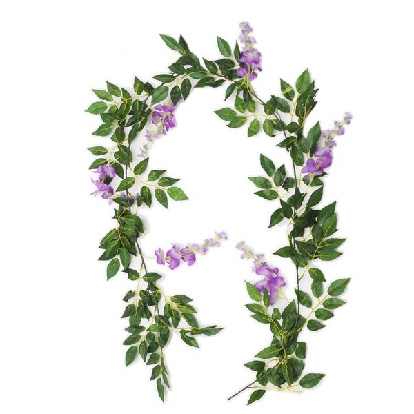 2m wisteria artificial flowers vine garland wedding arch decoration fake plants foliage rattan trailing faux flowers home decor
2m wisteria artificial flowers vine garland wedding arch decoration fake plants foliage rattan trailing faux flowers home decor