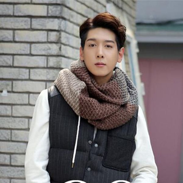 men sjaals winter crochet scarf long stripe woolen bandana scarf pattern fashion keep warm knit multi color women scarves, Blue;gray
men sjaals winter crochet scarf long stripe woolen bandana scarf pattern fashion keep warm knit multi color women scarves, Blue;gray