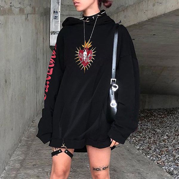 letter print hoodies loose pullover sweatshirt casual fashion women printed long sleeve o-neck sweatershirt loose hole top, Black
letter print hoodies loose pullover sweatshirt casual fashion women printed long sleeve o-neck sweatershirt loose hole top, Black