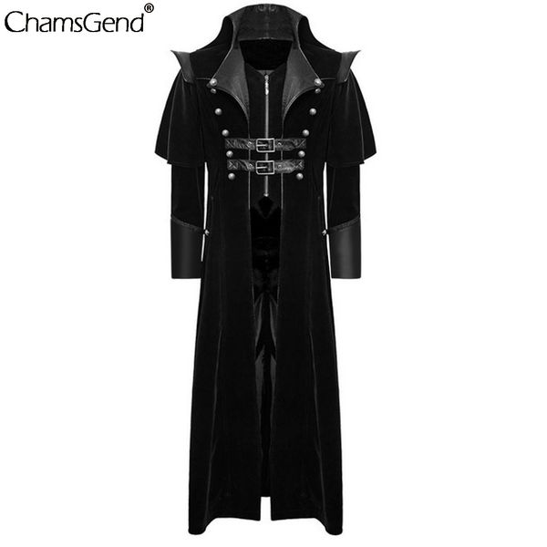 chamsgend vintage gothic long jacket men punk jackets gothic swallow-tail trench coat party cosplay costume coats button uniform, Black;brown
chamsgend vintage gothic long jacket men punk jackets gothic swallow-tail trench coat party cosplay costume coats button uniform, Black;brown
