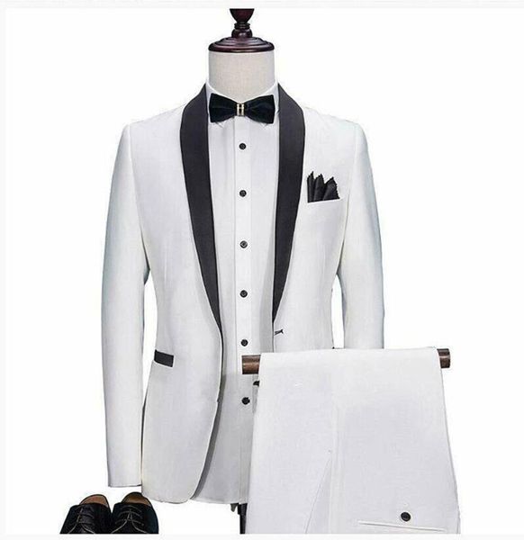 white men's wedding tuxedos groom tuxedo 2 pieces set tailcoat suits pants jacket custom made peaked lapel formal prom suit, Black;gray
white men's wedding tuxedos groom tuxedo 2 pieces set tailcoat suits pants jacket custom made peaked lapel formal prom suit, Black;gray