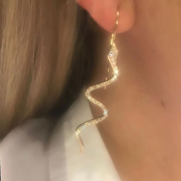 classic women earrings set snake crystal pendant gold earring retro dance party female jewelry gifts, Golden;silver
classic women earrings set snake crystal pendant gold earring retro dance party female jewelry gifts, Golden;silver