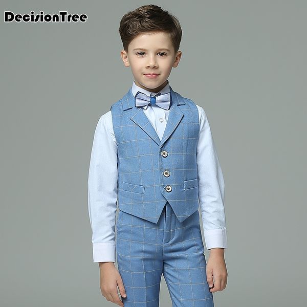 2020 new boys suits plaid light blue vest sets wedding suits for kids tuxedos boys wedding clothes terno meninos, Black
2020 new boys suits plaid light blue vest sets wedding suits for kids tuxedos boys wedding clothes terno meninos, Black
