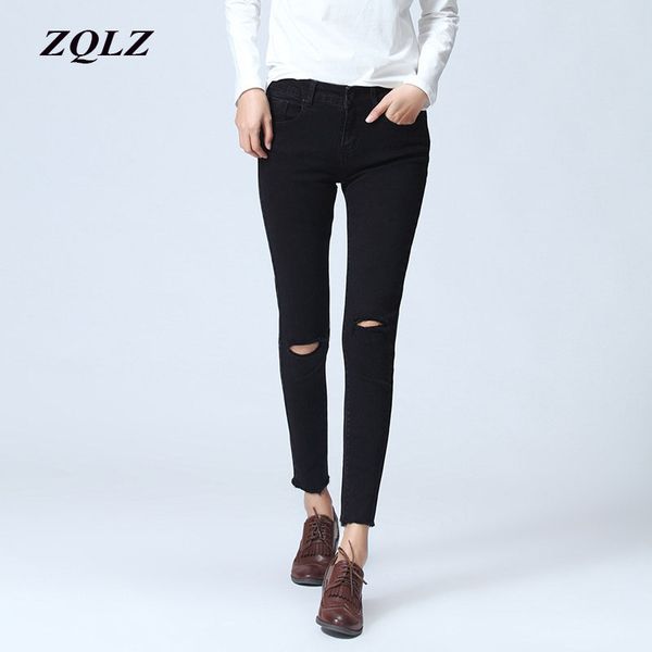zqlz elastic skinny pencil ripped jeans woman 2018 casula plus size denim pants women washed ruched mid-waisted trousers femme, Blue
zqlz elastic skinny pencil ripped jeans woman 2018 casula plus size denim pants women washed ruched mid-waisted trousers femme, Blue
