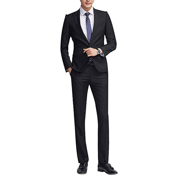 mens 2 piece suit slim fit notch lapel one button tuxedo blazer jacket pants set side vent, White;black
mens 2 piece suit slim fit notch lapel one button tuxedo blazer jacket pants set side vent, White;black