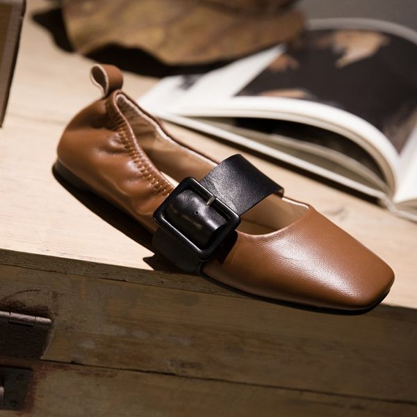 mljuese 2020 women flats soft cow leather brown color mary janes comfortable flats shoes spring autumn casual shoes size 42, Black
mljuese 2020 women flats soft cow leather brown color mary janes comfortable flats shoes spring autumn casual shoes size 42, Black