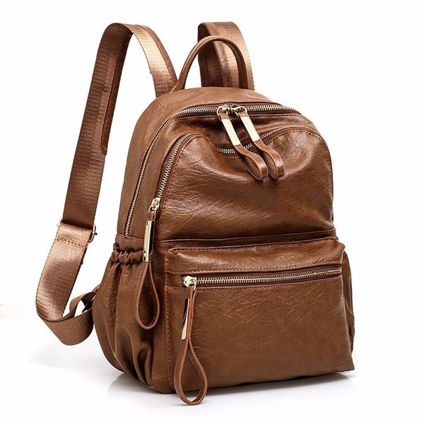 

designer backpack women backpack rucksack pu leather mochila escolar vintage bags backpacks fashion daypack