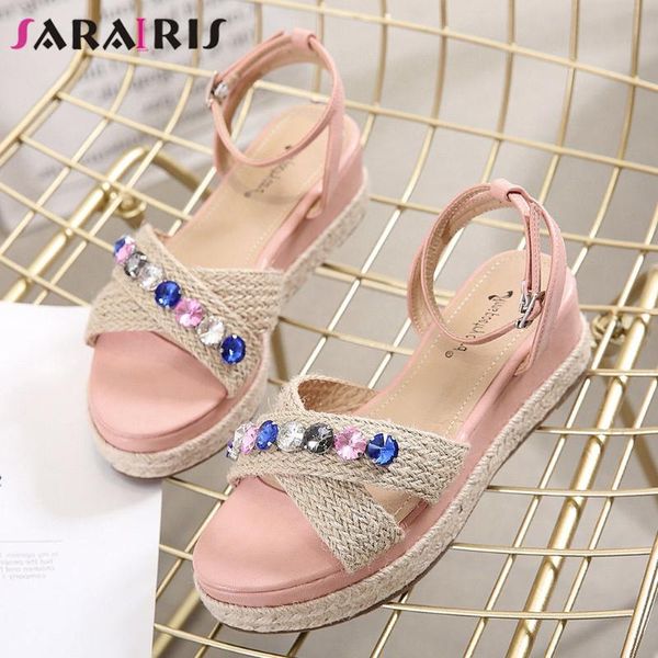 sandals sarairis fashion sweet rhinestone women 2021 comfort wedges ladies trendy cane platform shoes, Black
sandals sarairis fashion sweet rhinestone women 2021 comfort wedges ladies trendy cane platform shoes, Black