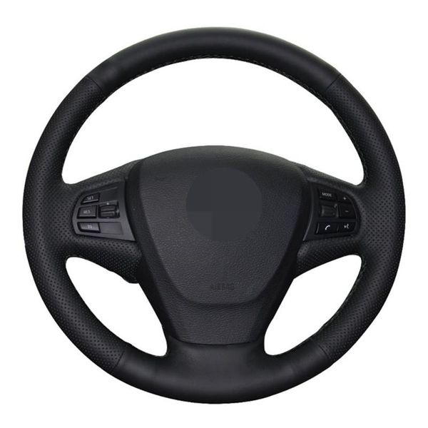 car steering wheel cover hand-stitched black artificial leather for f25 x3 2011-2020 f15 x5 2014
car steering wheel cover hand-stitched black artificial leather for f25 x3 2011-2020 f15 x5 2014