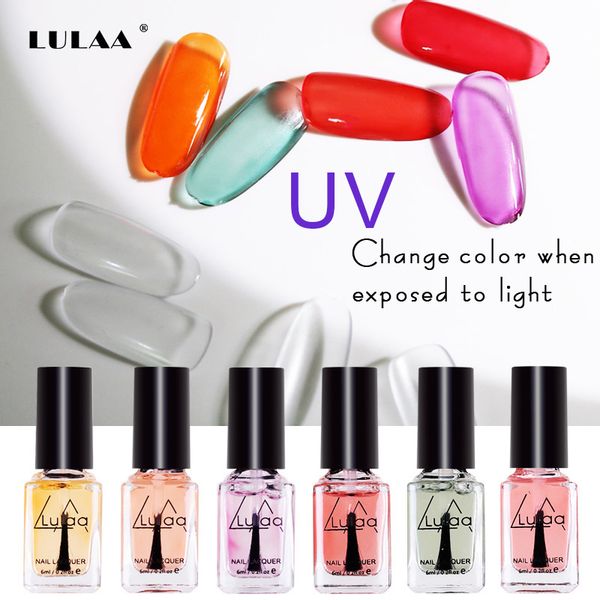 lulaa uv change color nail polish quick dry nail coat interesting art polish 6 colors change colors in the sun
lulaa uv change color nail polish quick dry nail coat interesting art polish 6 colors change colors in the sun