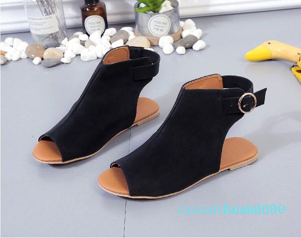 fashion large size fish mouth low heel women sandals 2019 summer designer european and american buckle sandals l30, Black
fashion large size fish mouth low heel women sandals 2019 summer designer european and american buckle sandals l30, Black