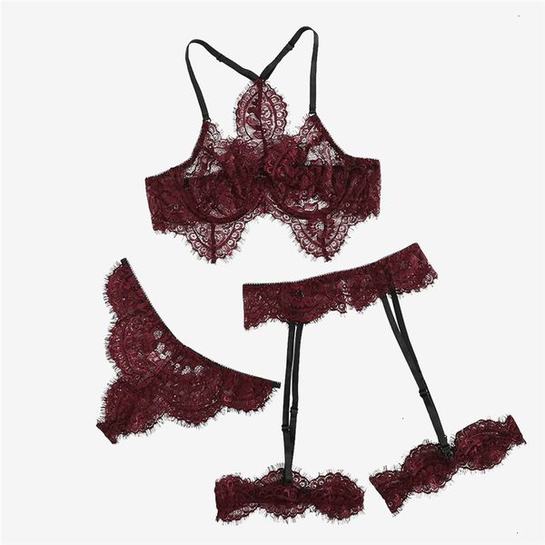 bra set burgundy eyelash lace garter wire floral lace intimates lingerie set underwear black wireless transparent bra set, Red;black
bra set burgundy eyelash lace garter wire floral lace intimates lingerie set underwear black wireless transparent bra set, Red;black