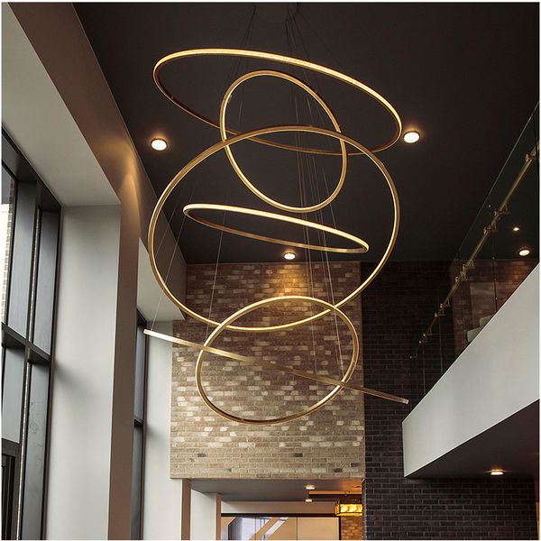 luxury stainless steel chandelier lighting for hall designer minimalist chandelier for villa stair round circle hanging light
luxury stainless steel chandelier lighting for hall designer minimalist chandelier for villa stair round circle hanging light