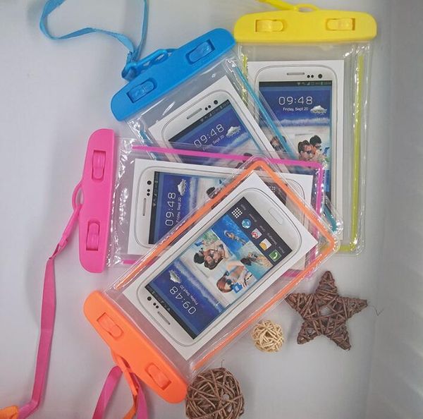 luminous universal waterproof mobile phone bag case swimming pvc skin cover strap lanyard for 6.5inch phone pouch 50pcs 
luminous universal waterproof mobile phone bag case swimming pvc skin cover strap lanyard for 6.5inch phone pouch 50pcs