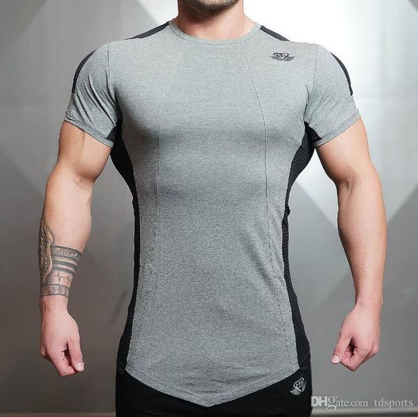 2019 mens t shirts men's sport running shirt quick dry short sleeve basketball soccer training t shirt fitness men gym jogger clothing, White;black
2019 mens t shirts men's sport running shirt quick dry short sleeve basketball soccer training t shirt fitness men gym jogger clothing, White;black