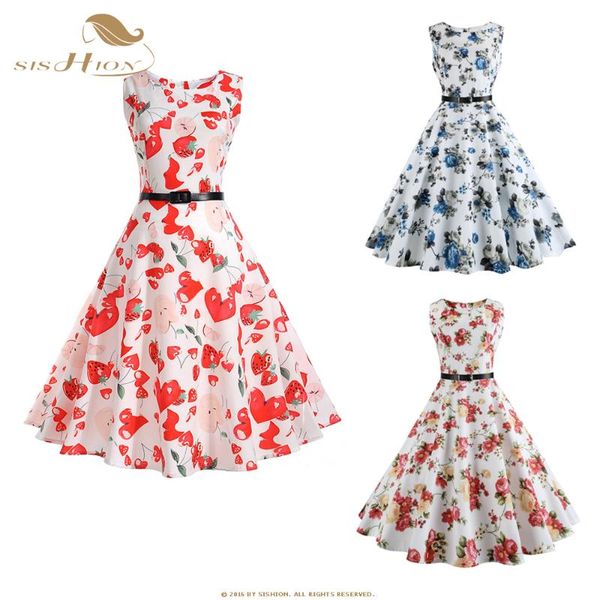 sishion retro hepburn style print dress 2020 ladies big swing dress sleeveless female plus size vestidos sp1034, Black;gray
sishion retro hepburn style print dress 2020 ladies big swing dress sleeveless female plus size vestidos sp1034, Black;gray