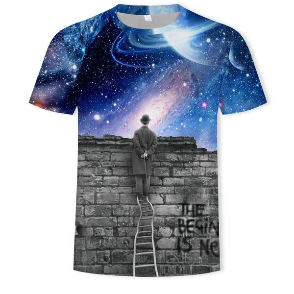 mens designer starry sky digital printed round-neck short-sleeved t-shirt, White;black
mens designer starry sky digital printed round-neck short-sleeved t-shirt, White;black