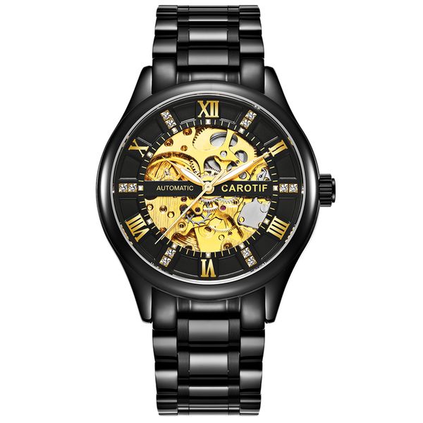 2019 new karotif fully automatic mechanical watch hollow night light waterproof fashion korean version of the simple trend men's, Slivery;brown
2019 new karotif fully automatic mechanical watch hollow night light waterproof fashion korean version of the simple trend men's, Slivery;brown