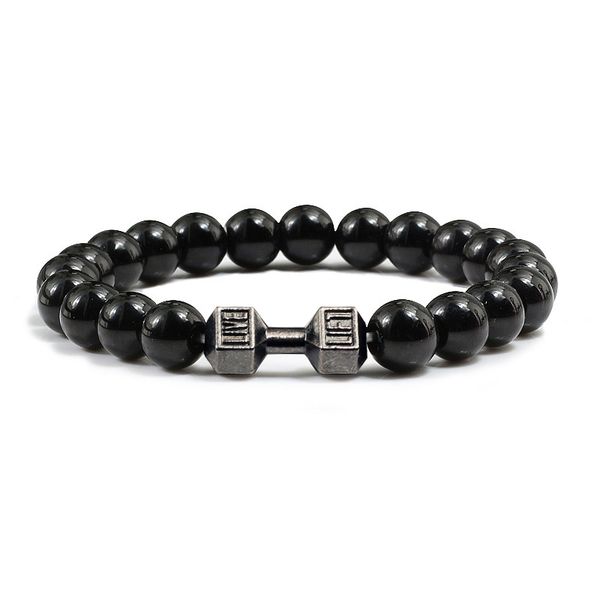 14 style dumbbells lava stone beads bracelets bangles women jewelry men bracelet metal accwssories bileklik couple pulseras, Black
14 style dumbbells lava stone beads bracelets bangles women jewelry men bracelet metal accwssories bileklik couple pulseras, Black