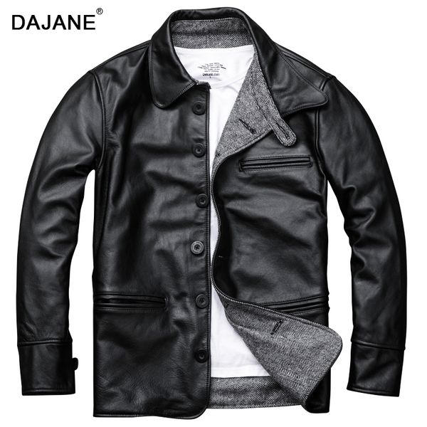 may troupe, genuine leather head layer cowhide genuine leather man affordable brake jacket lapel, Black
may troupe, genuine leather head layer cowhide genuine leather man affordable brake jacket lapel, Black