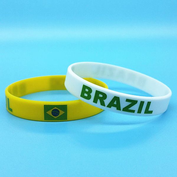 100pcs brazil flag sports bracelet engraved country logo silicone wristband men women print brasil rubber wrist strap bangle, Golden;silver
100pcs brazil flag sports bracelet engraved country logo silicone wristband men women print brasil rubber wrist strap bangle, Golden;silver