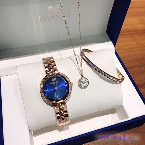 2020 item women's watch complete 3 piece set with box diamonds casual designer gold watch necklace bracelet relojes de marca mujer, Slivery;brown
2020 item women's watch complete 3 piece set with box diamonds casual designer gold watch necklace bracelet relojes de marca mujer, Slivery;brown