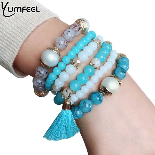 yumfeel new trendy beads tassel bracelet women handmade synthetic stone resin beaded jewelry bracelet gifts, Black
yumfeel new trendy beads tassel bracelet women handmade synthetic stone resin beaded jewelry bracelet gifts, Black