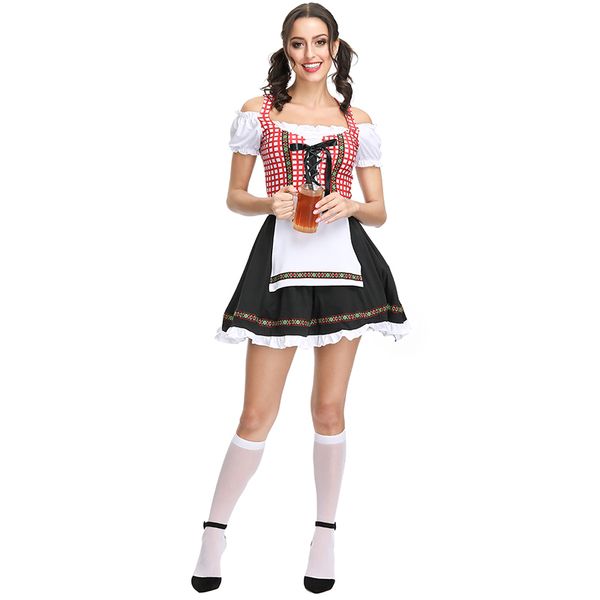 ladies fashion plaid oktoberfest beer girl costume female german bavarian festival beer maid cosplay carnival party fancy dress, Black;red
ladies fashion plaid oktoberfest beer girl costume female german bavarian festival beer maid cosplay carnival party fancy dress, Black;red