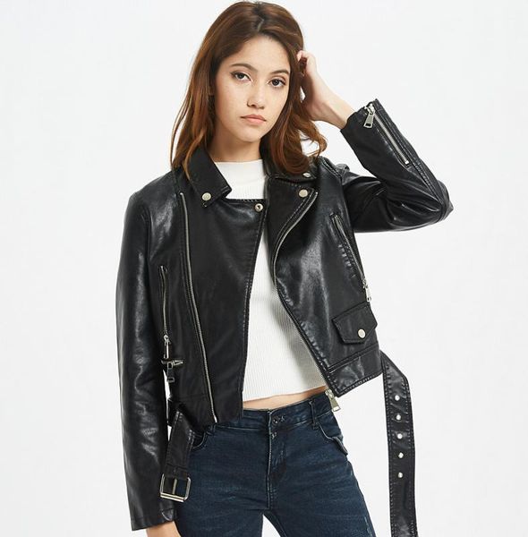 women pu leather jacket woman zipper belt short coat female black punk bomber faux leather outwear long jacket womens
women pu leather jacket woman zipper belt short coat female black punk bomber faux leather outwear long jacket womens