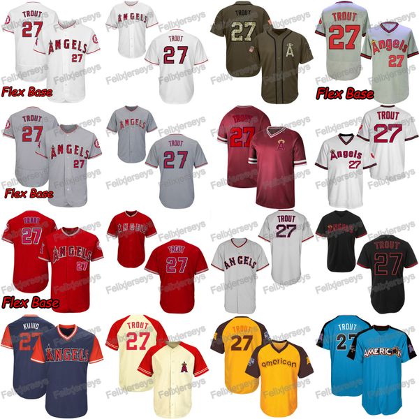 27 Mike Trout Los Angeles Stitched California Angels Baseball Jerseys Fast Free Shipping Size S to 3XL
27 Mike Trout Los Angeles Stitched California Angels Baseball Jerseys Fast Free Shipping Size S to 3XL