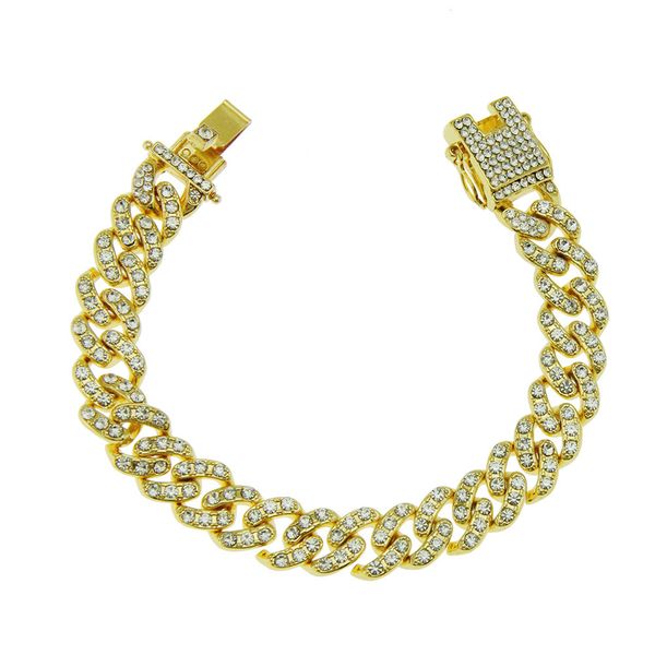 cuban link chains hip-hop men's full diamond cuba bracelet accessories niche trend gift, Silver
cuban link chains hip-hop men's full diamond cuba bracelet accessories niche trend gift, Silver