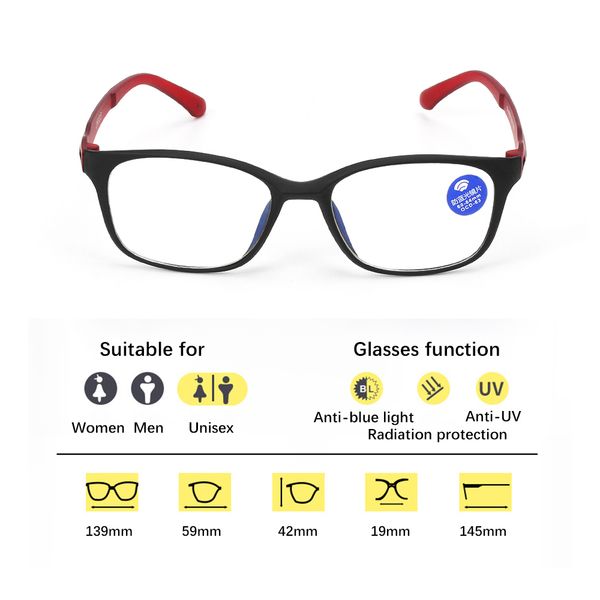 men women flexible ultra-light tr90 computer goggles anti blue-ray anti-fatigue eyewear uv400 reading gaming flat mirror glasses, Silver
men women flexible ultra-light tr90 computer goggles anti blue-ray anti-fatigue eyewear uv400 reading gaming flat mirror glasses, Silver