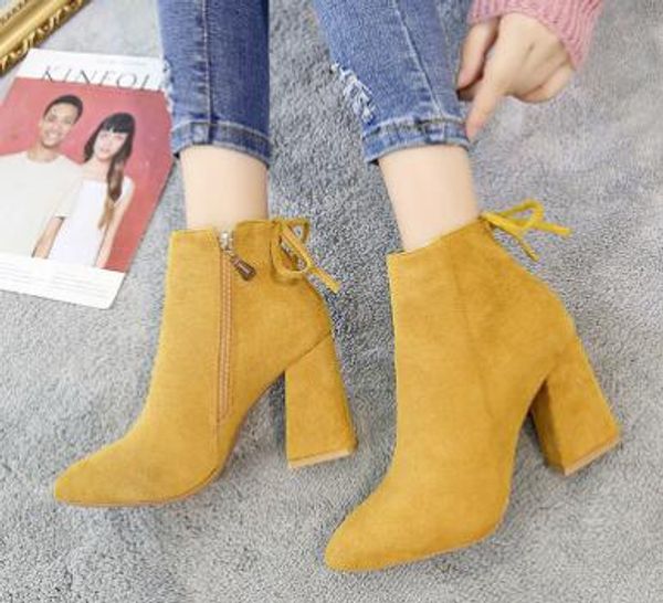 thv 2019 women ankle boots yellow color shoes woman zip boots high heels ankle female shoes booties, Black
thv 2019 women ankle boots yellow color shoes woman zip boots high heels ankle female shoes booties, Black