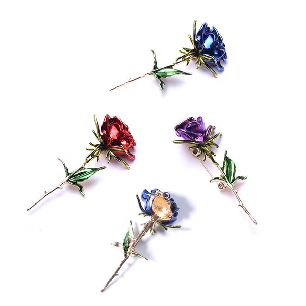 red pink rose flower brooches for women new copper brooch pins fashion clothing wedding jewelry accesorios, Gray
red pink rose flower brooches for women new copper brooch pins fashion clothing wedding jewelry accesorios, Gray